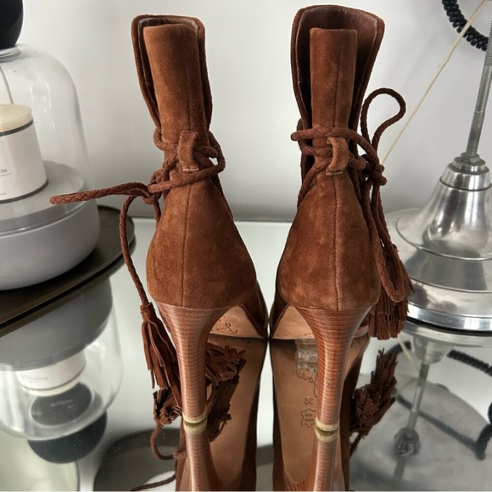 Joie Chap Suede Ankle Boots - Picture 4 of 6